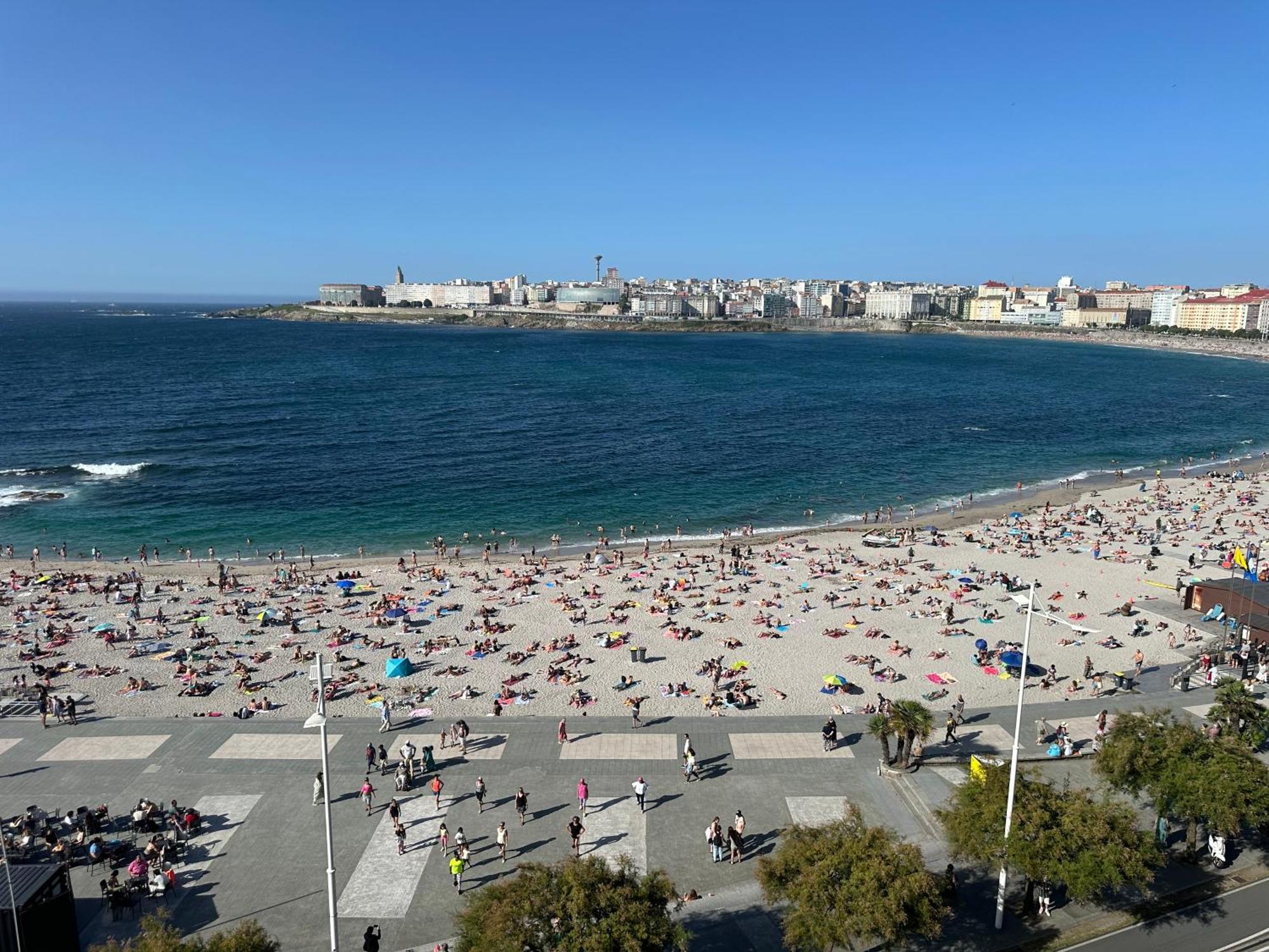 Piso Con Vistas A La Playa De Riazor Daire A Coruña Dış mekan fotoğraf